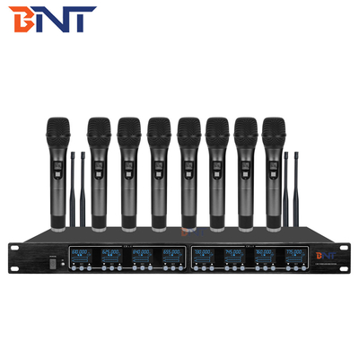 Fréquence ultra-haute sans fil 640MHz - 690MHz de bande de fréquence de microphone de système de conférence de 8 canaux