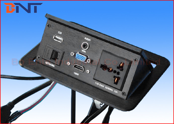 Prises de courant cachées de bureau de bruit de conférence de multimédia avec HDMI/VGA/USB