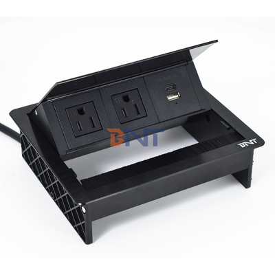 Fabrique USTable de bureau couverture de téléchargement 20W prise USB écran de bureau caché Power Grommet Brush