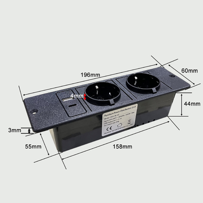 CE Approuvé de haute qualité eu prise de canapé de bureau à 2 prises avec prise USB a+c pour canapé-TV