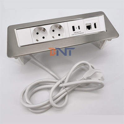 BNT Sortie de prise électrique personnalisable Sortie de prise électrique cachée avec port USB pour bureau