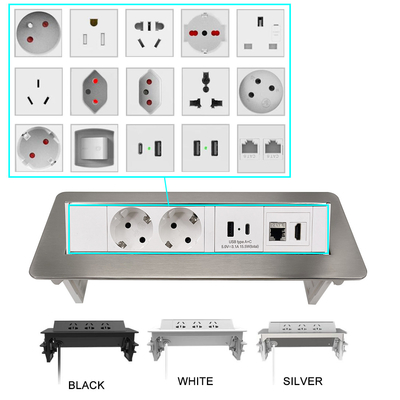 BNT Sortie de prise électrique personnalisable Sortie de prise électrique cachée avec port USB pour bureau