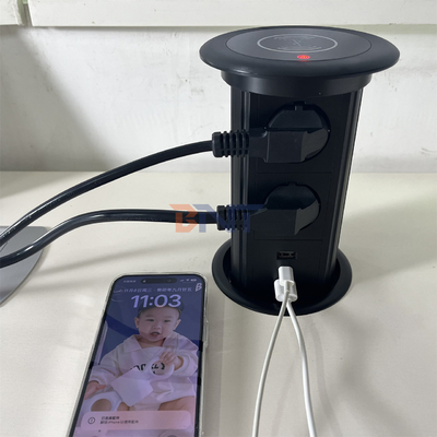 électrique intelligent intelligent de levage motorisé surélevé bureau prise d'alimentation table de conférence cuisine prise d'alimentation
