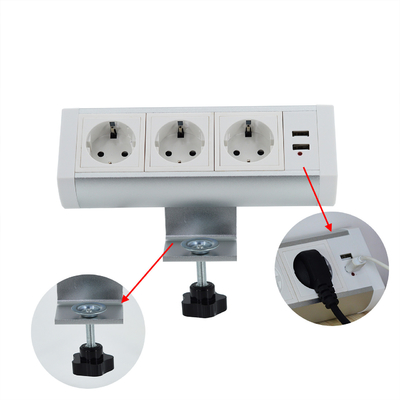 Boente pinceau sur bureau monture de bureau amovible multi-saisies prise électrique avec prise USB/table pinceau monture prise électrique