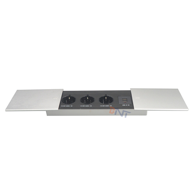Couverture coulissante multifonctionnelle USB couverture coulissante intelligente table de bureau cachée prise d'alimentation de table universelle