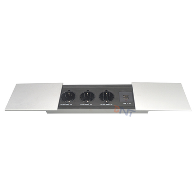 Couverture coulissante multifonctionnelle USB couverture coulissante intelligente table de bureau cachée prise d'alimentation de table universelle