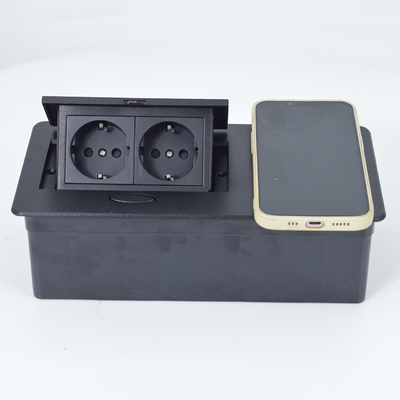 Chargeur sans fil Chargeur de prise de courant de bureau en aluminium