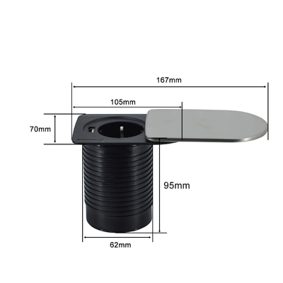 Mini prise cachée sous le bureau meubles de bureau table 1 UE 1 chargeur USB A