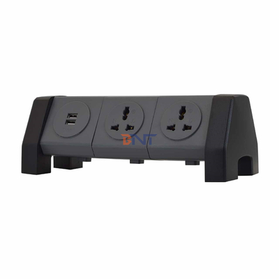 OEM/ODM Sortie de tour de câble d'extension d'alimentation universelle avec 2 prises de recharge USB Protecteur contre les surtensions pour bureau