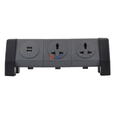 OEM/ODM Sortie de tour de câble d'extension d'alimentation universelle avec 2 prises de recharge USB Protecteur contre les surtensions pour bureau