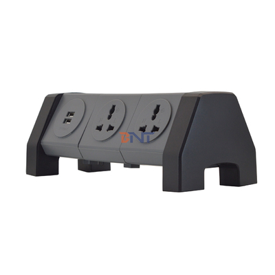 OEM/ODM Sortie de tour de câble d'extension d'alimentation universelle avec 2 prises de recharge USB Protecteur contre les surtensions pour bureau