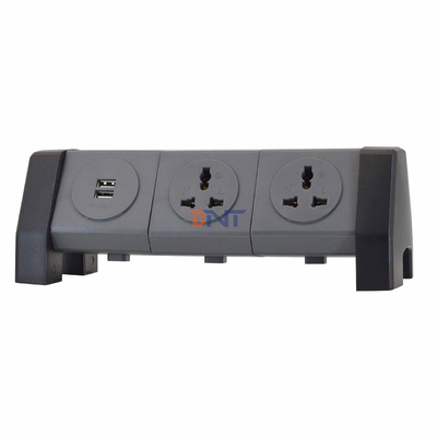 OEM/ODM Sortie de tour de câble d'extension d'alimentation universelle avec 2 prises de recharge USB Protecteur contre les surtensions pour bureau