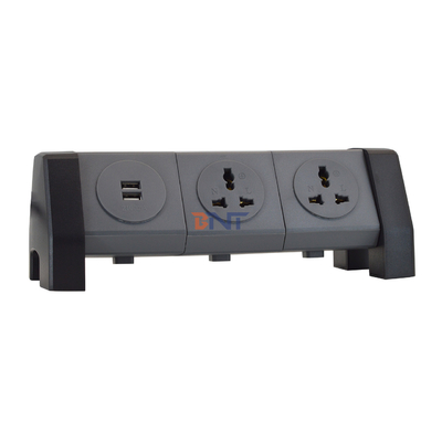 OEM/ODM Sortie de tour de câble d'extension d'alimentation universelle avec 2 prises de recharge USB Protecteur contre les surtensions pour bureau
