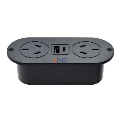 5v 2.1a prise intégrée pour bureau ABS prise de courant pour canapé AU prises de courant standard et prise de charge USB A + C pour hôtel/bar/me