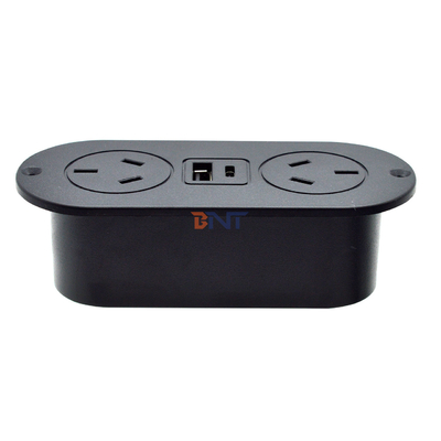 5v 2.1a prise intégrée pour bureau ABS prise de courant pour canapé AU prises de courant standard et prise de charge USB A + C pour hôtel/bar/me