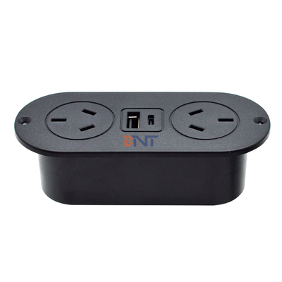 5v 2.1a prise intégrée pour bureau ABS prise de courant pour canapé AU prises de courant standard et prise de charge USB A + C pour hôtel/bar/me