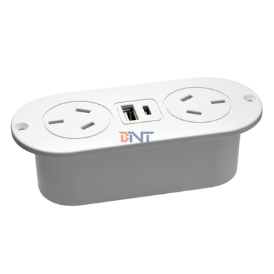5v 2.1a prise intégrée pour bureau ABS prise de courant pour canapé AU prises de courant standard et prise de charge USB A + C pour hôtel/bar/me