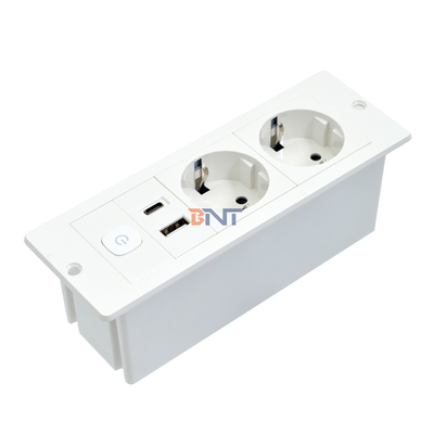 ABS OEM/ODM Standard UE 5V 2.1A Puissance USB Socket de charge A + C Construit dans bureau / canapé Hôtel / Bar / prise de salle de réunion