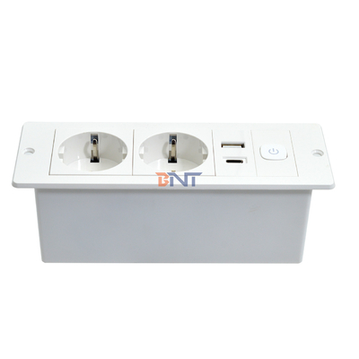 ABS OEM/ODM Standard UE 5V 2.1A Puissance USB Socket de charge A + C Construit dans bureau / canapé Hôtel / Bar / prise de salle de réunion