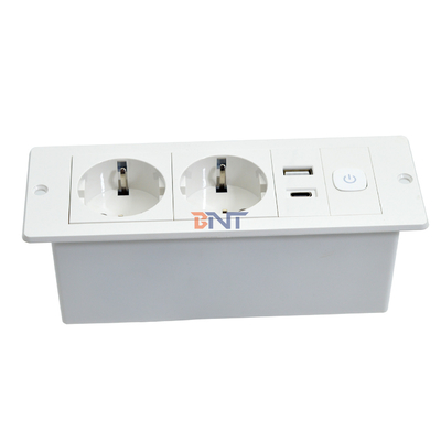ABS OEM/ODM Standard UE 5V 2.1A Puissance USB Socket de charge A + C Construit dans bureau / canapé Hôtel / Bar / prise de salle de réunion