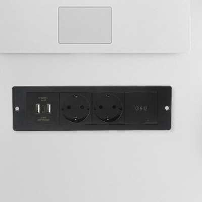 Vente à chaud Socket de recharge sans fil intégré 3EU Power Standard 5A Courant nominé Bureau/Sofa/Hôtel/Bar/Salle de réunion