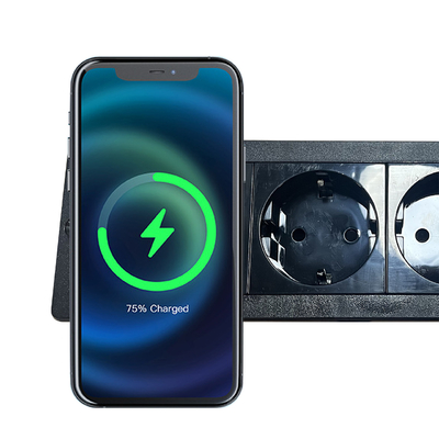 Vente à chaud Socket de recharge sans fil intégré 3EU Power Standard 5A Courant nominé Bureau/Sofa/Hôtel/Bar/Salle de réunion