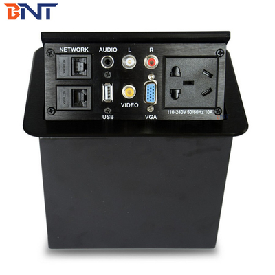Solutions AV pour le bureau Les prises électriques de bureau en argent Taille 151 * 121mm