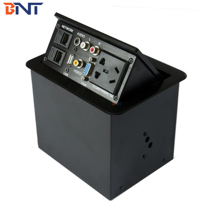 Solutions AV pour le bureau Les prises électriques de bureau en argent Taille 151 * 121mm