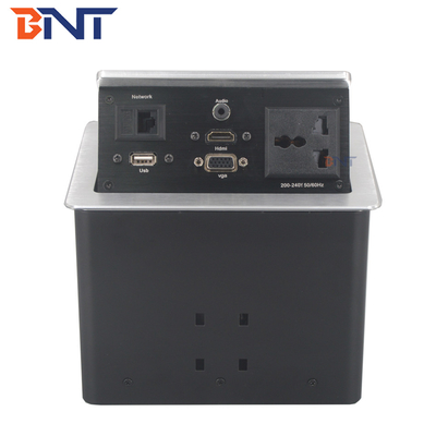 Compte-rendu multi-fonction Pop Up Sortie électrique Couleur noire mate Avec HDMI / VGA