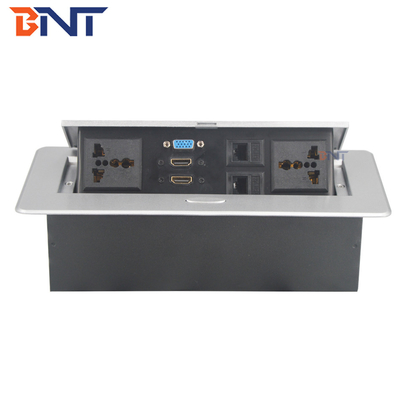 220V carré bureau prise électrique en soupape d'alimentation en zinc alliage pour alimentation informatique