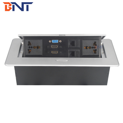 220V carré bureau prise électrique en soupape d'alimentation en zinc alliage pour alimentation informatique