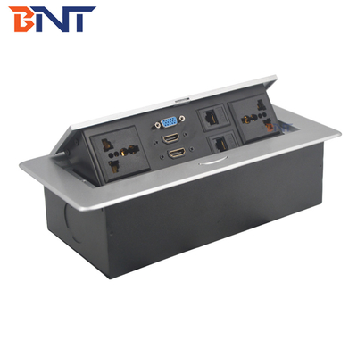 220V carré bureau prise électrique en soupape d'alimentation en zinc alliage pour alimentation informatique
