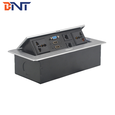 220V carré bureau prise électrique en soupape d'alimentation en zinc alliage pour alimentation informatique