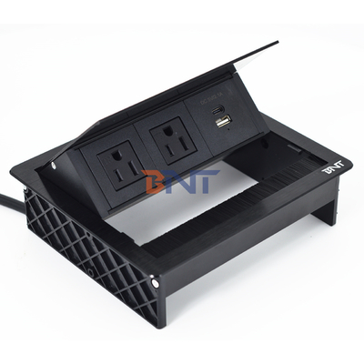 Fabrique USTable de bureau couverture de téléchargement 20W prise USB écran de bureau caché Power Grommet Brush