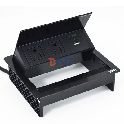 Fabrique USTable de bureau couverture de téléchargement 20W prise USB écran de bureau caché Power Grommet Brush