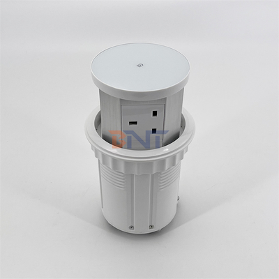 Sortie personnalisée à 3 sorties Sortie en PVC et en aluminium Table de cuisine prise d'alimentation avec chargeur sans fil