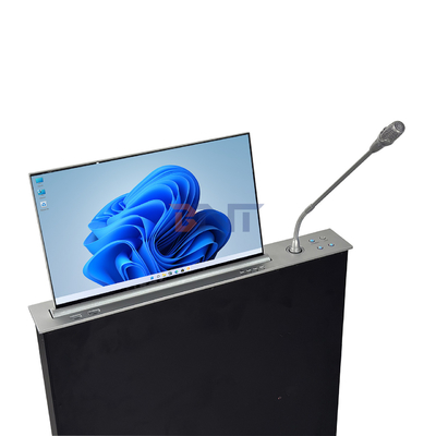 BNT Full HD Écran à bas prix Moniteur rétractable motorisé avec micro pour système de conférence