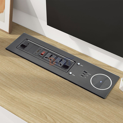2 prise de table à charge rapide universelle de 65 W IP44 niveau 10A courant nominal 2 prises de courant alternatif