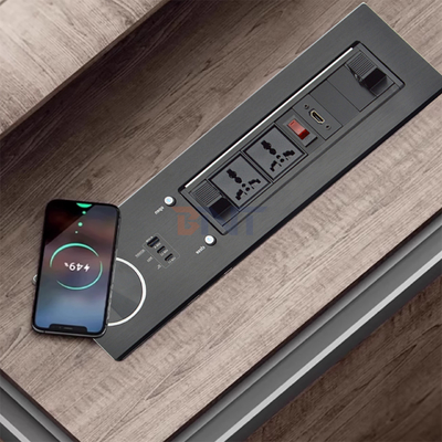 2 prise de table à charge rapide universelle de 65 W IP44 niveau 10A courant nominal 2 prises de courant alternatif