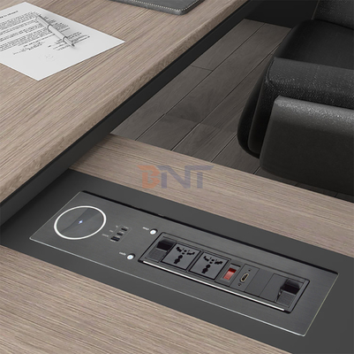 2 prise de table à charge rapide universelle de 65 W IP44 niveau 10A courant nominal 2 prises de courant alternatif