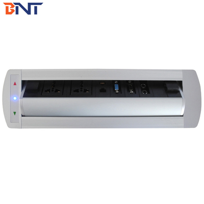 Sortie multimédia de bureau automatique argentée avec 1* VGA / 1* HDMI