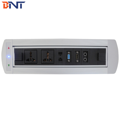 Sortie multimédia de bureau automatique argentée avec 1* VGA / 1* HDMI