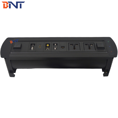 Avec 1*HDMI / 1*VGA Configuration bureau noir Flip Up prise cachée