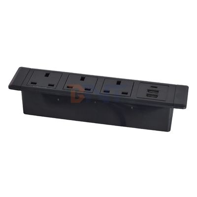 3UK Outlets Sockets électriques multifonctionnels de bureau avec prise électrique 3AC et 2*USB A+1*USB C