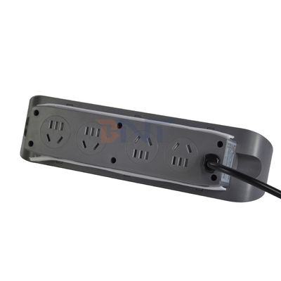 3 prises électriques multifonctionnelles de bureau avec prise électrique 8AC et double prise de charge USB A + C