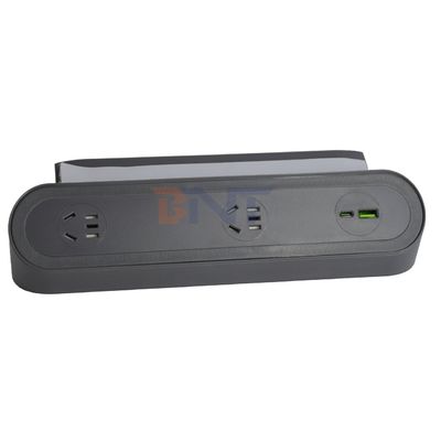 3 prises électriques multifonctionnelles de bureau avec prise électrique 8AC et double prise de charge USB A + C