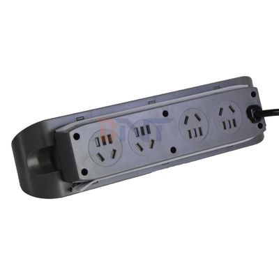 3 prises électriques multifonctionnelles de bureau avec prise électrique 8AC et double prise de charge USB A + C