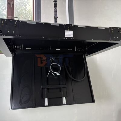 Support de télévision motorisé de 55 pouces avec plafond télécommandé Support de télévision pliable avec fonction de déposer et de rotation