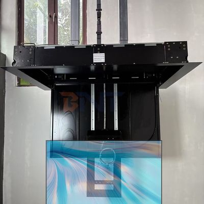 Support de télévision motorisé de 55 pouces avec plafond télécommandé Support de télévision pliable avec fonction de déposer et de rotation