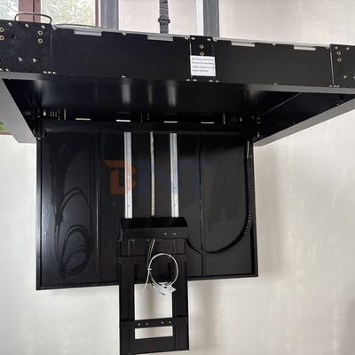 Support de télévision motorisé de 55 pouces avec plafond télécommandé Support de télévision pliable avec fonction de déposer et de rotation